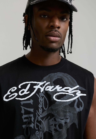 Ed Hardy Top in Schwarz