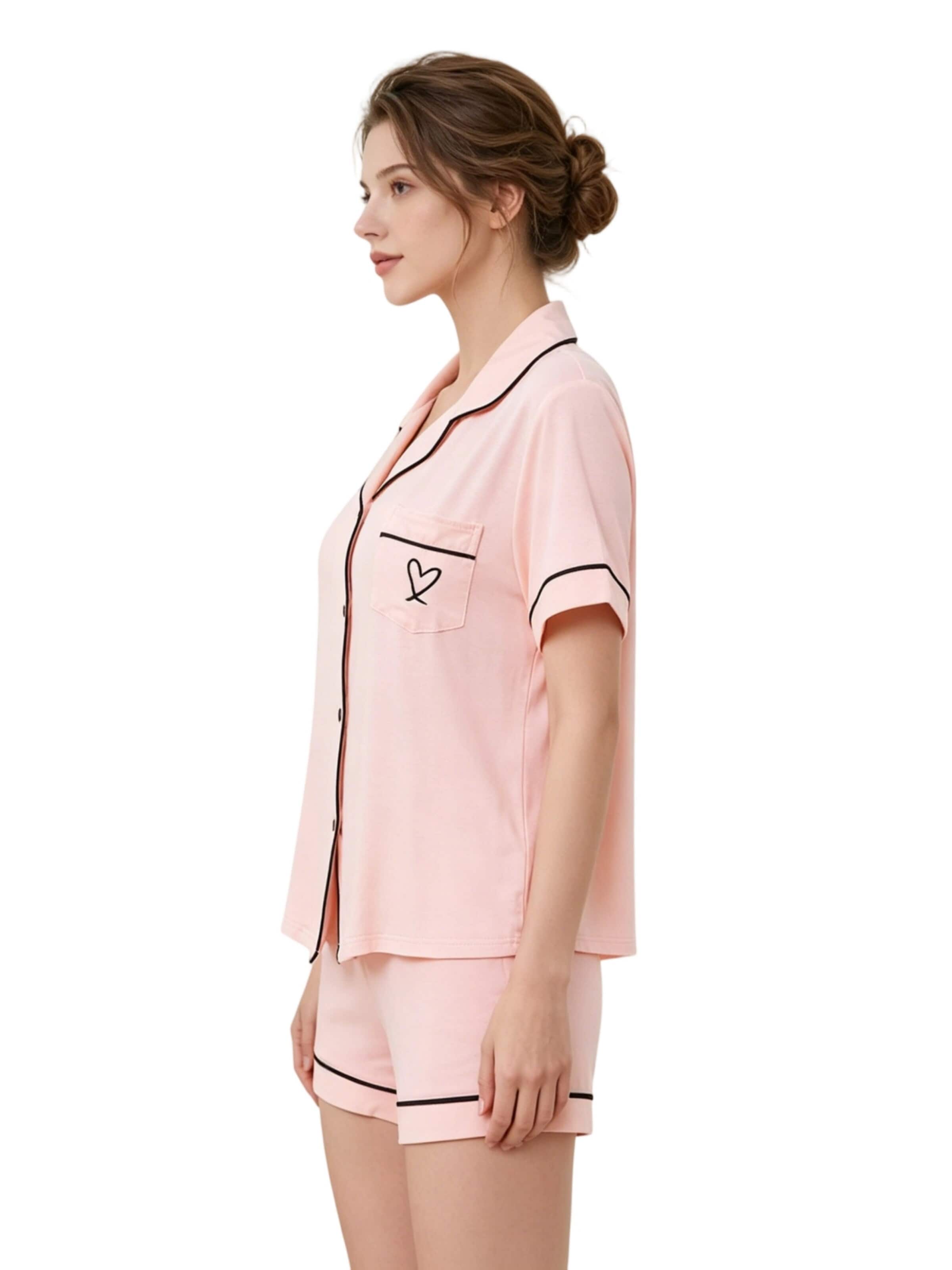 Yesfashion Szorty w kolorze różowy