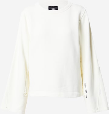 G-Star RAW Sweatshirt in Weiß: predná strana