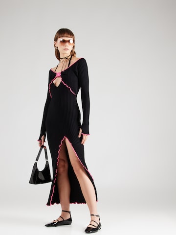 Versace Jeans Couture Gebreide jurk '76DPM18' in Zwart