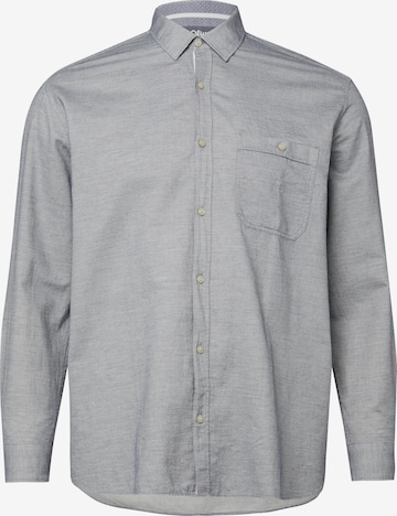 s.Oliver Men Big Sizes Hemd in Blau: Vorderseite