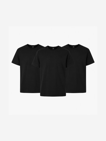 LAGØN Klederdracht shirt 'LAGØN Pima Selection- 3Pack-Save 20€' in Zwart: voorkant