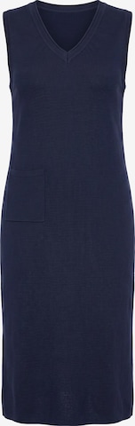 Robes en maille Ulla Popken en bleu : devant