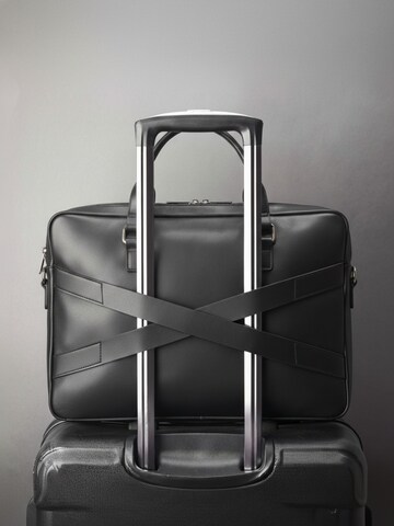NEGOTIA Leather Laptop bag 'Sorel' in Black
