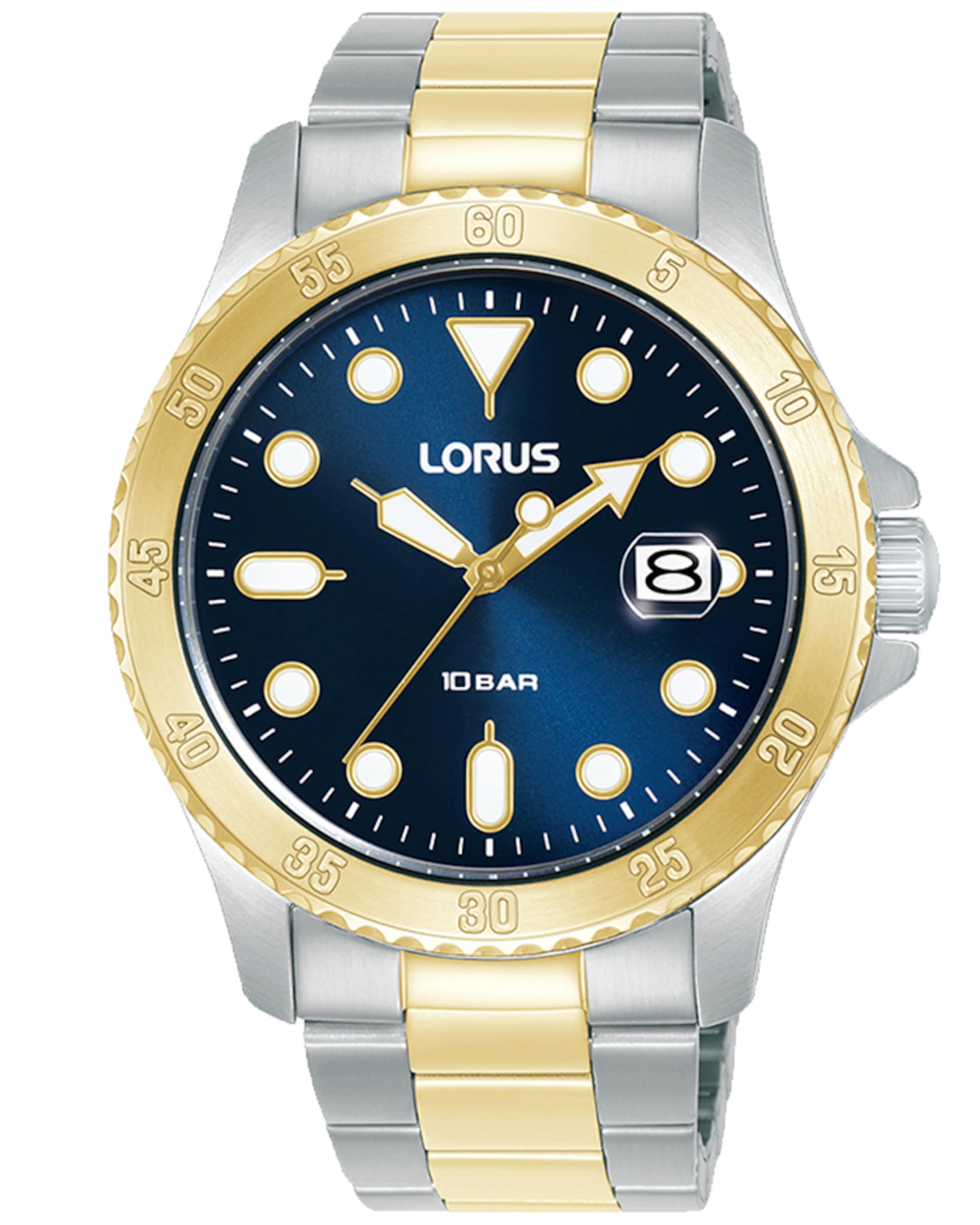 LORUS Analog Watch in Dark blue / Gold / Silver, Item view