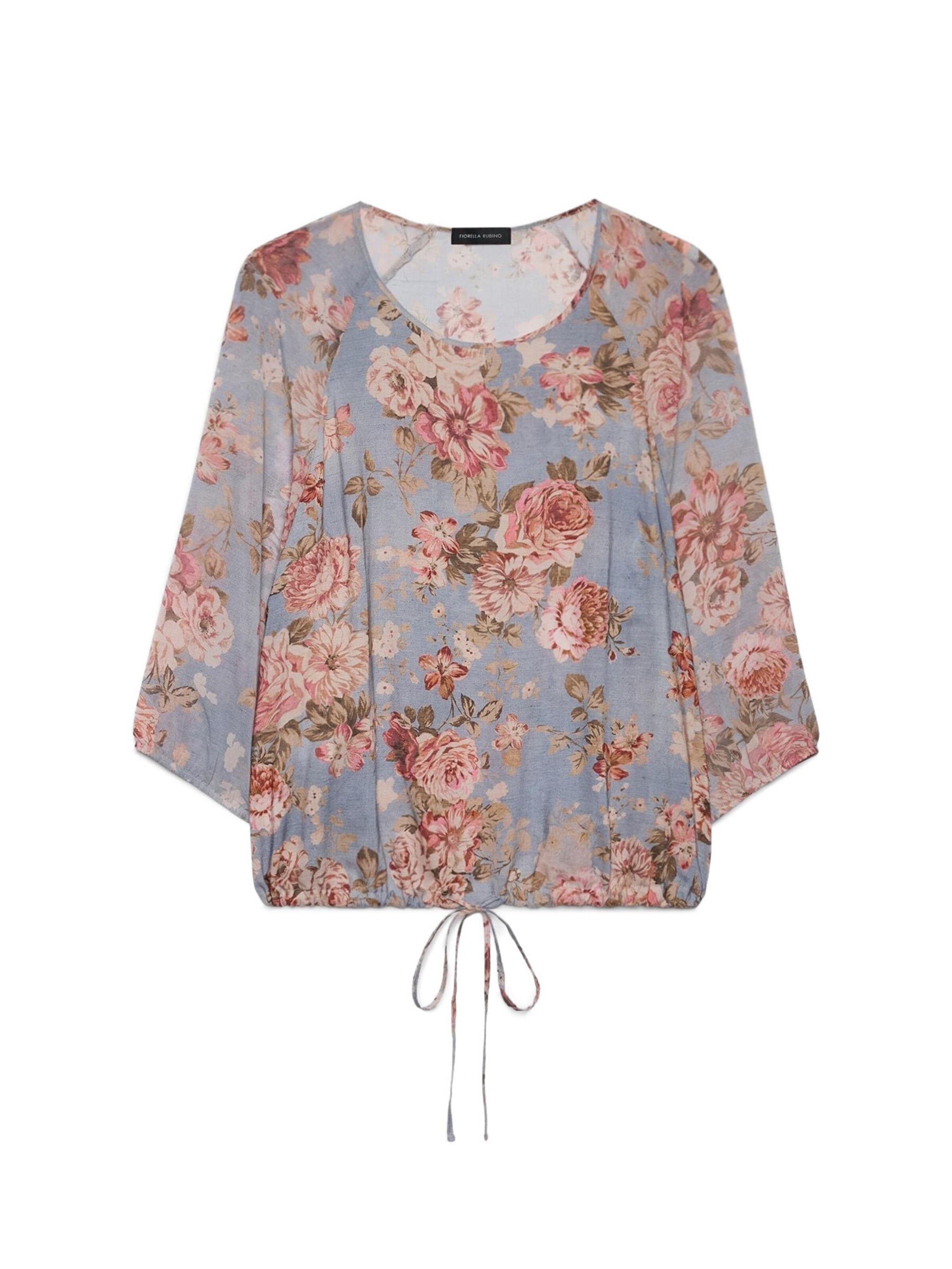 Fiorella Rubino - Blusa en azul: frente