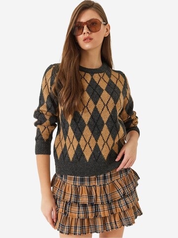 Pull-over Bianco Lucci en gris : devant