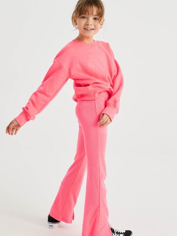 WE Fashion Flared Broek in Roze