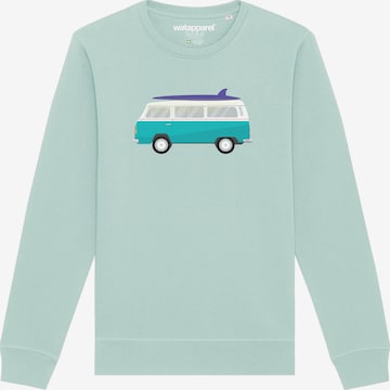 Sweat-shirt ' California Dream ' Watapparel en bleu : devant