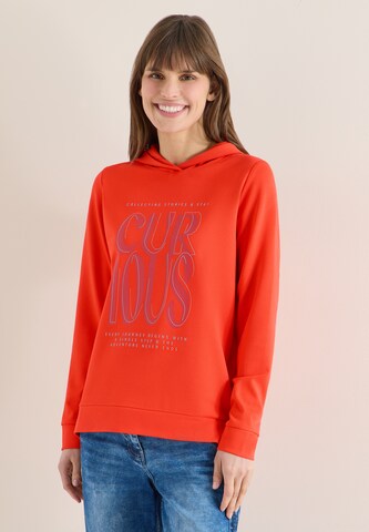 CECIL Sweatshirt in Orange: front