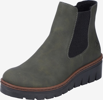 Rieker Chelsea boots in Groen: voorkant