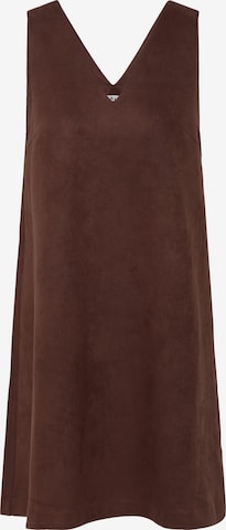 Robe ICHI en marron : devant