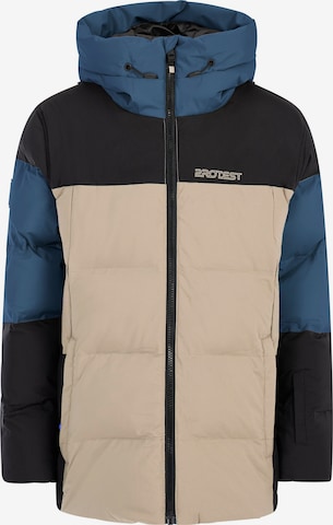 PROTEST Sports jacket 'PRTJustin JR' in Brown: front