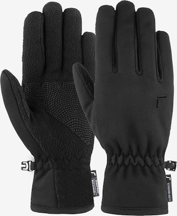 REUSCH Full finger gloves 'Kiruna STORMBLOXX™' in Black: front
