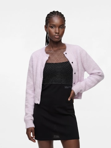 KARL LAGERFELD JEANS - Casaco de malha em rosa: frente