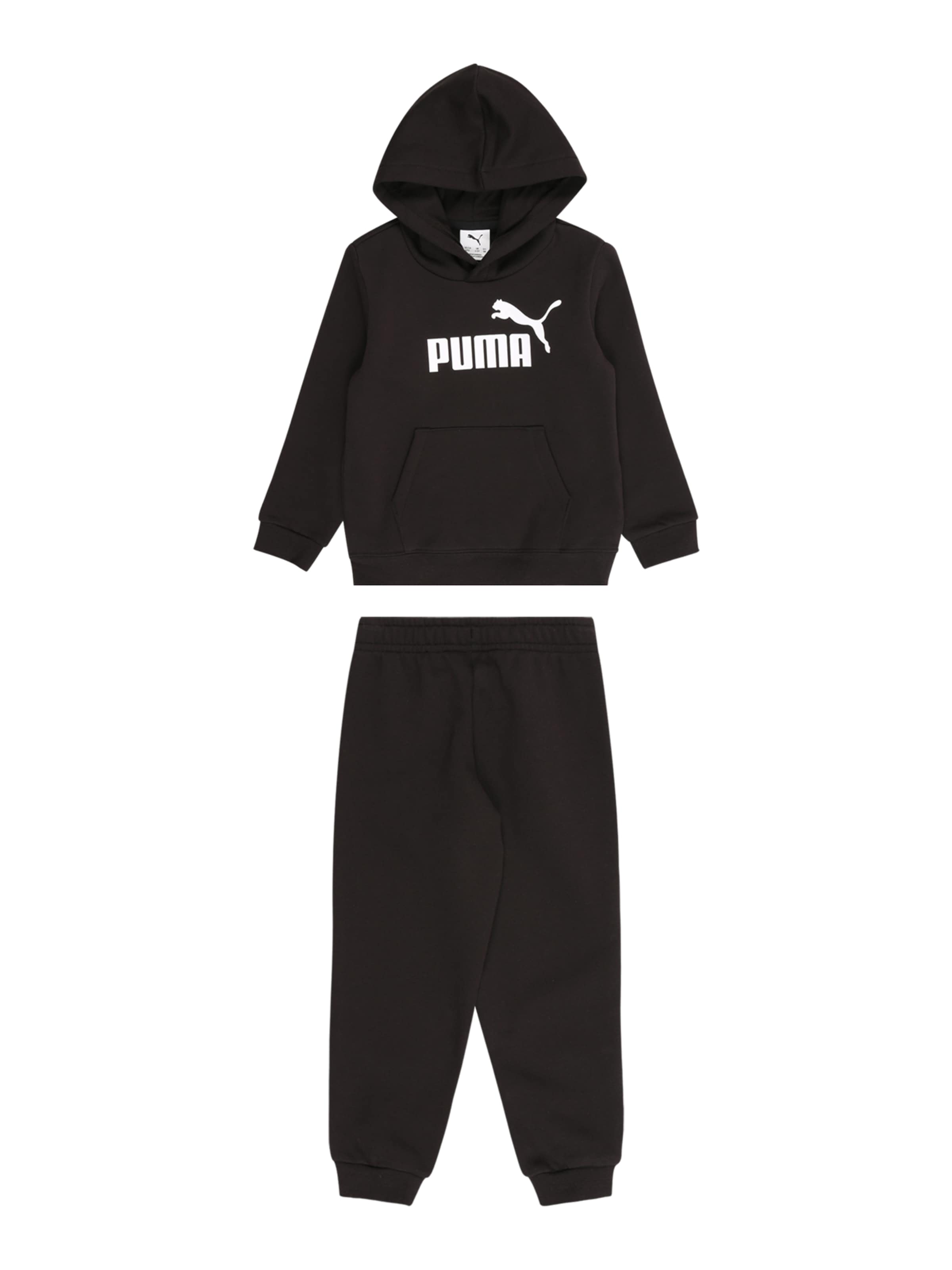 PUMA Träningsoverall 'Essentials No.1' i svart: framsida