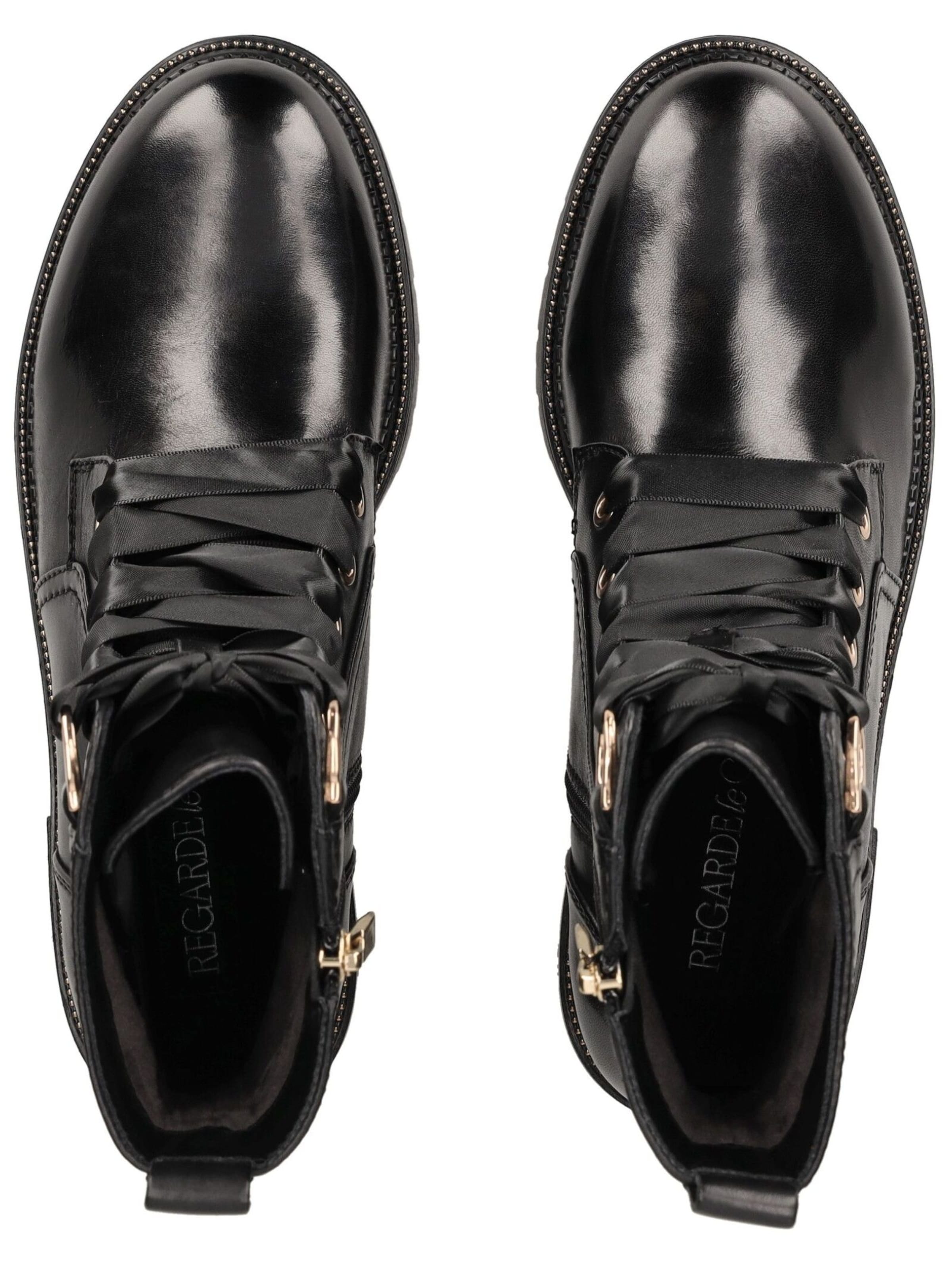 Regarde le Ciel Schnürstiefelette in Schwarz