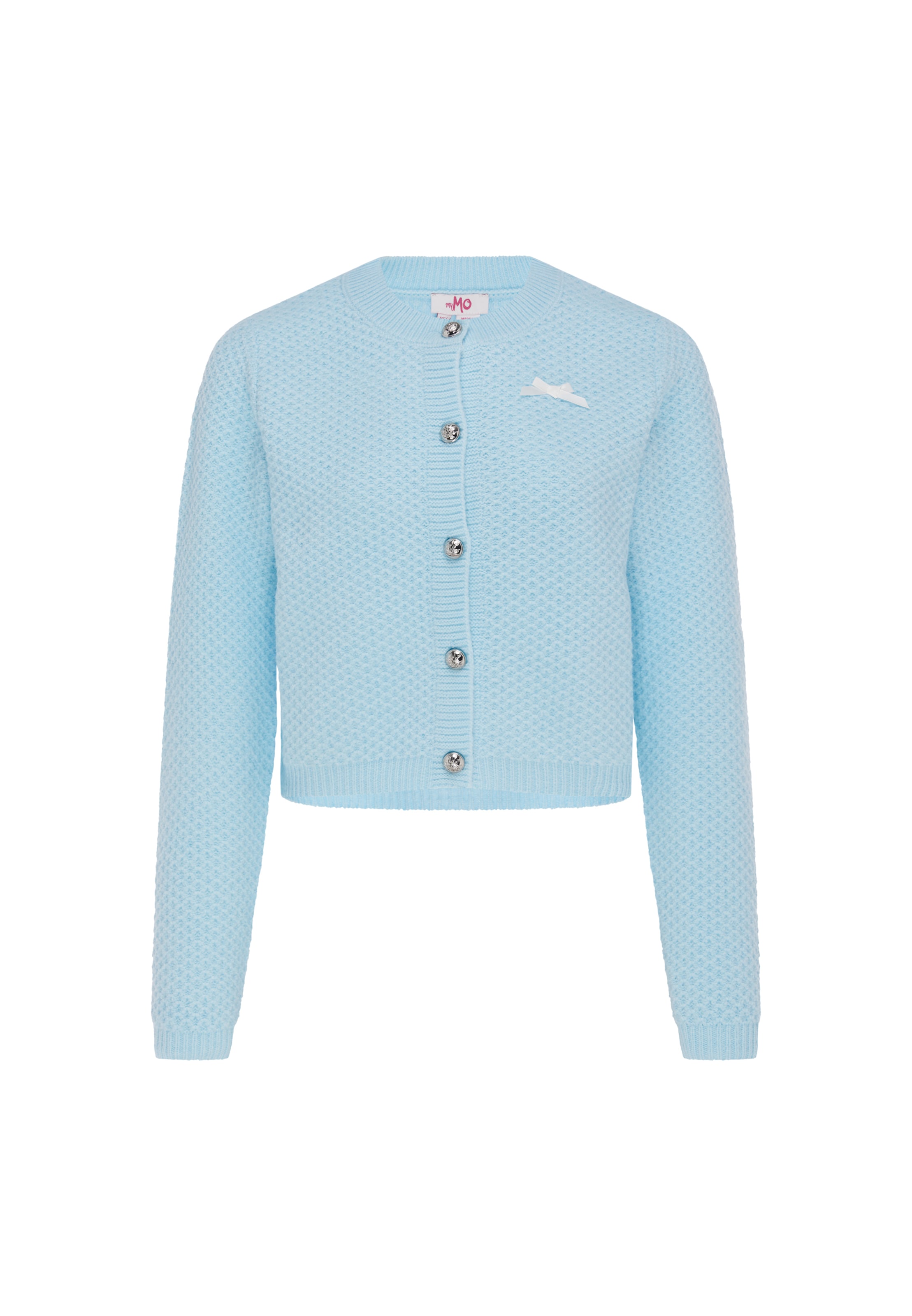 MYMO Knit Cardigan in Blue: front