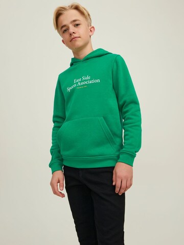 Jack & Jones Junior Sweatshirt 'BRINK CITY' in Green: front
