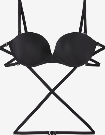 INTIMISSIMI Balconette Bra 'Anna' in Black: front