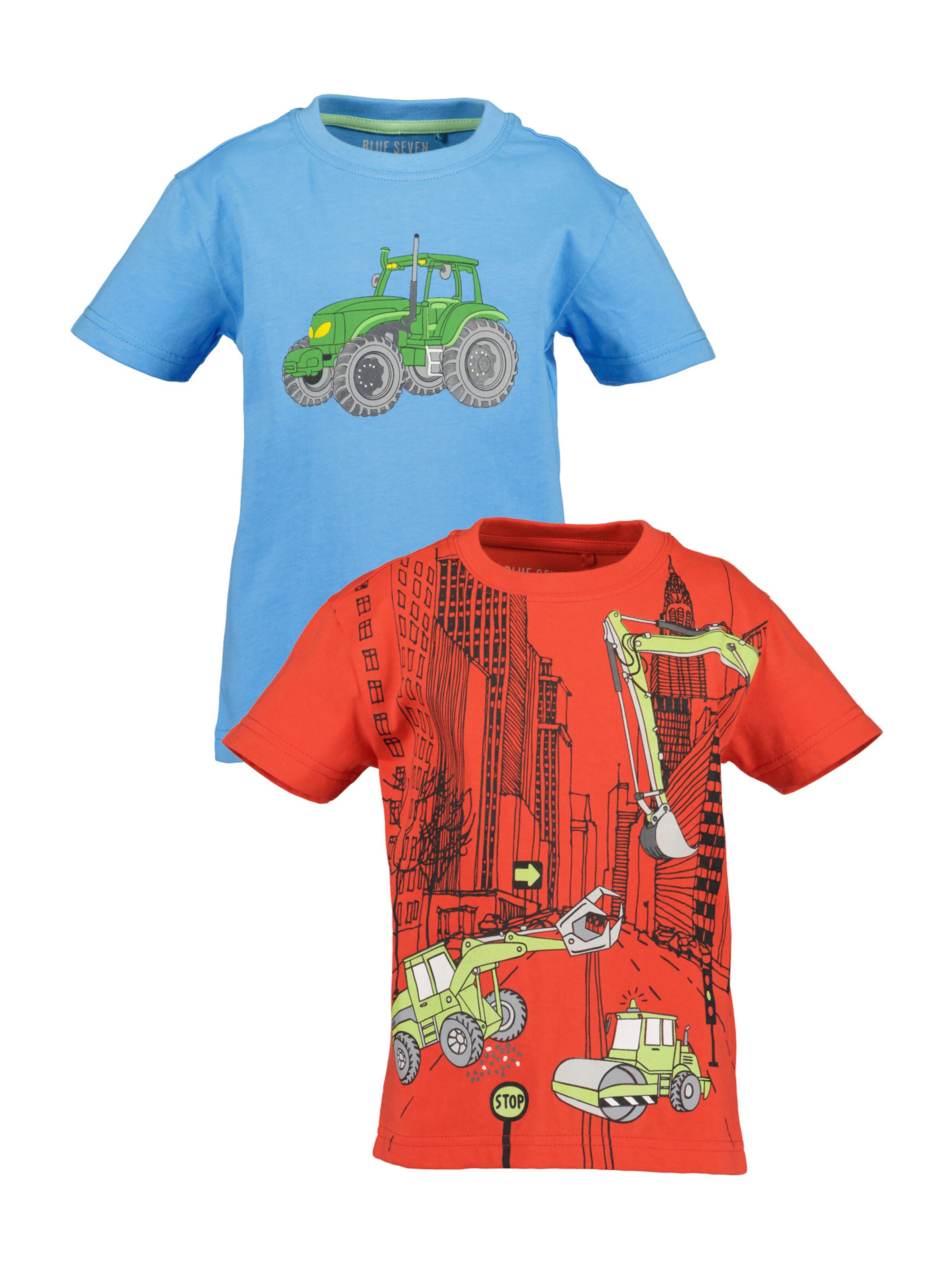 BLUE SEVEN Μπλουζάκι σε μπλε: μπροστά