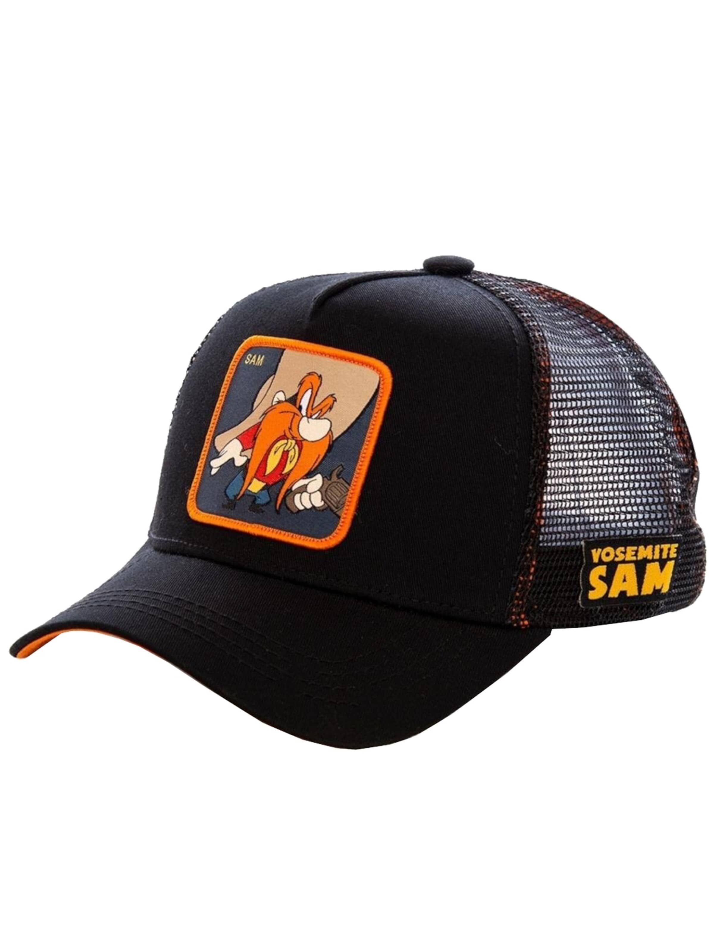 Capslab Pet 'Capslab Looney Tunes Yosemite Sam Cap' in Zwart: voorkant