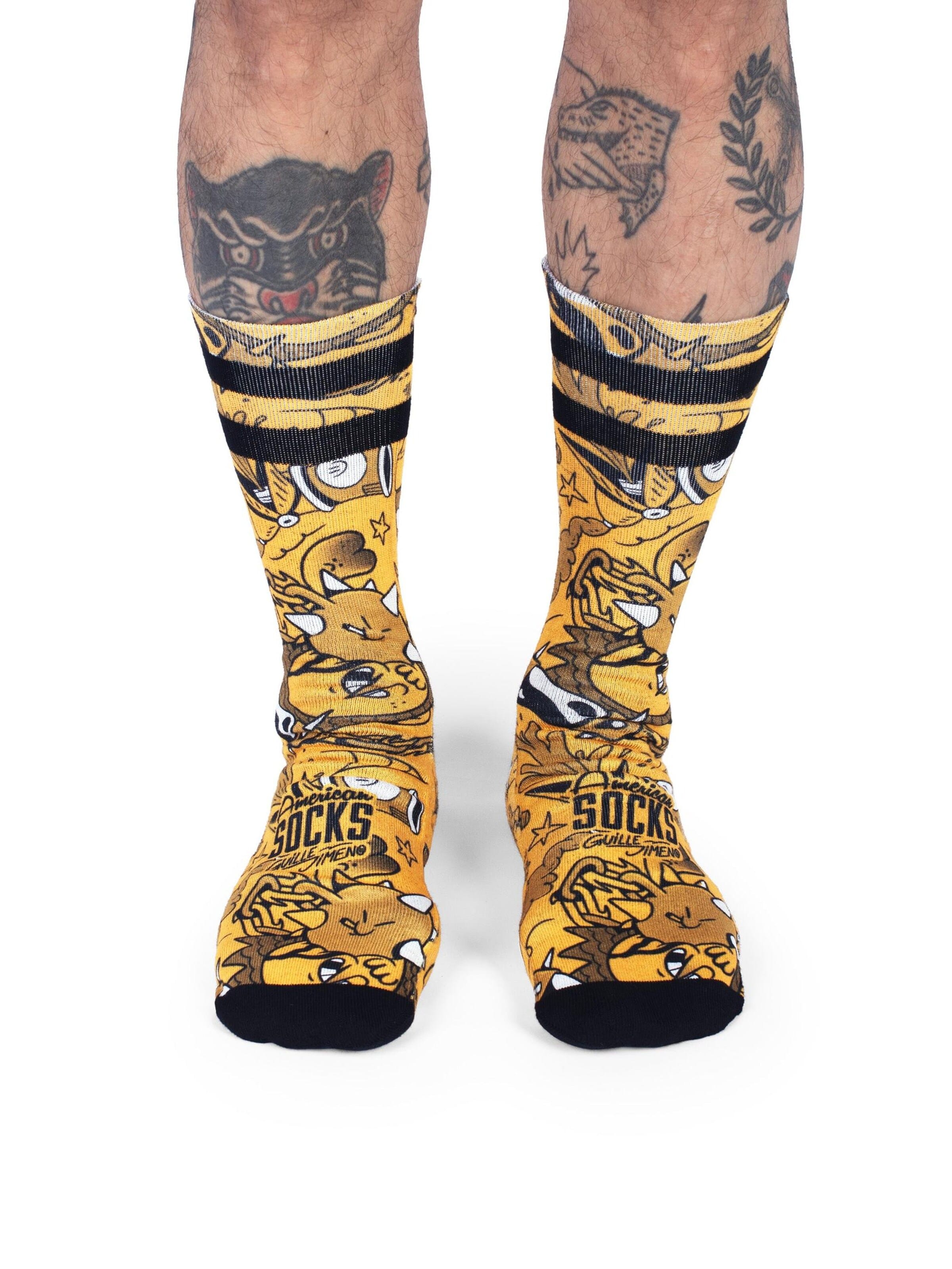 American Socks Socken 'Misfire'‌‌‌‌‌‌‌‌‌‌ in Gelb