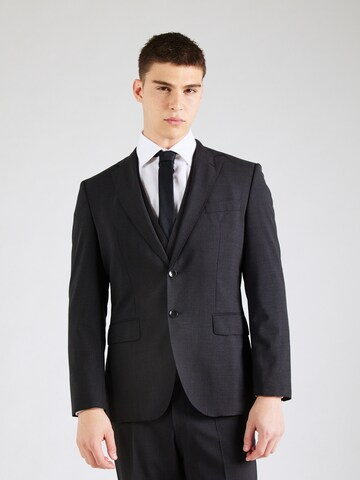 Coupe regular Veste de costume 'Jeckson' BOSS en noir : devant