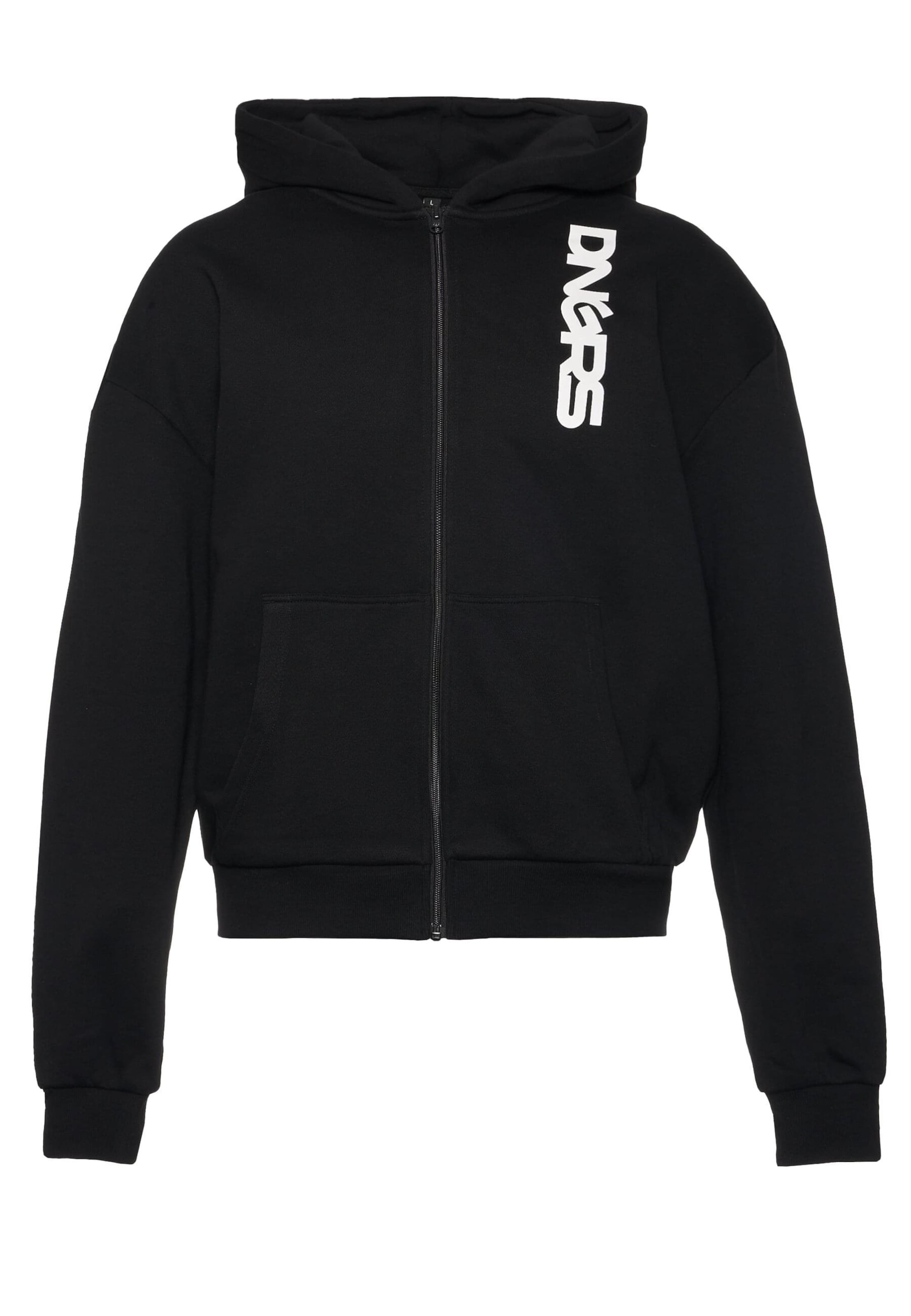 Veste de survêtement Dangerous DNGRS en noir : devant