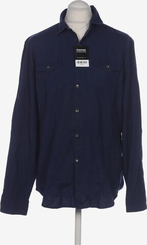 Calvin Klein Button Up Shirt in L in Blue: front