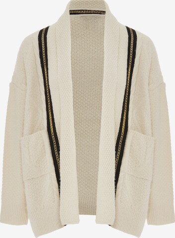 Cardigan faina en beige : devant