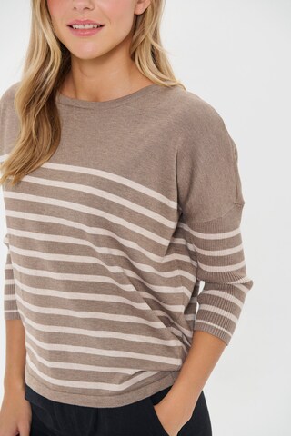 SAINT TROPEZ Sweater 'MilaSZ' in Beige