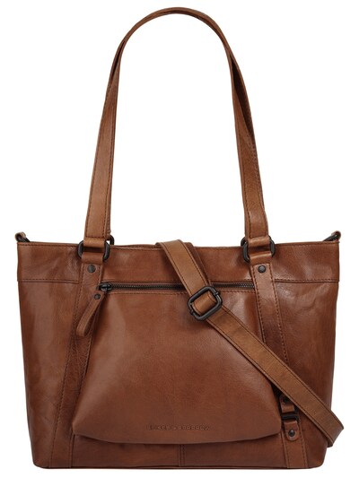 Spikes & Sparrow Cabas en cognac, Vue avec produit