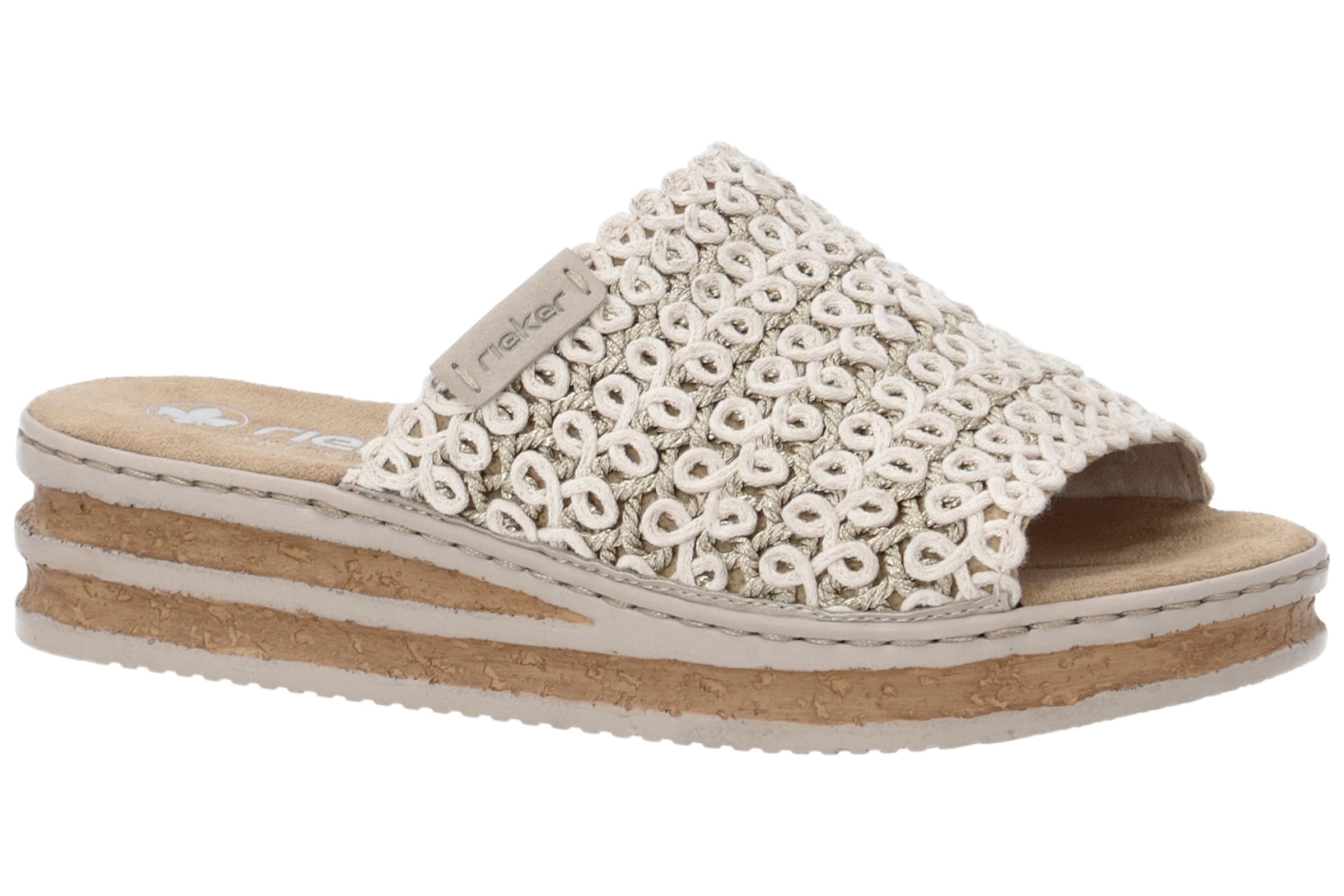 Rieker Pantoletten in Beige