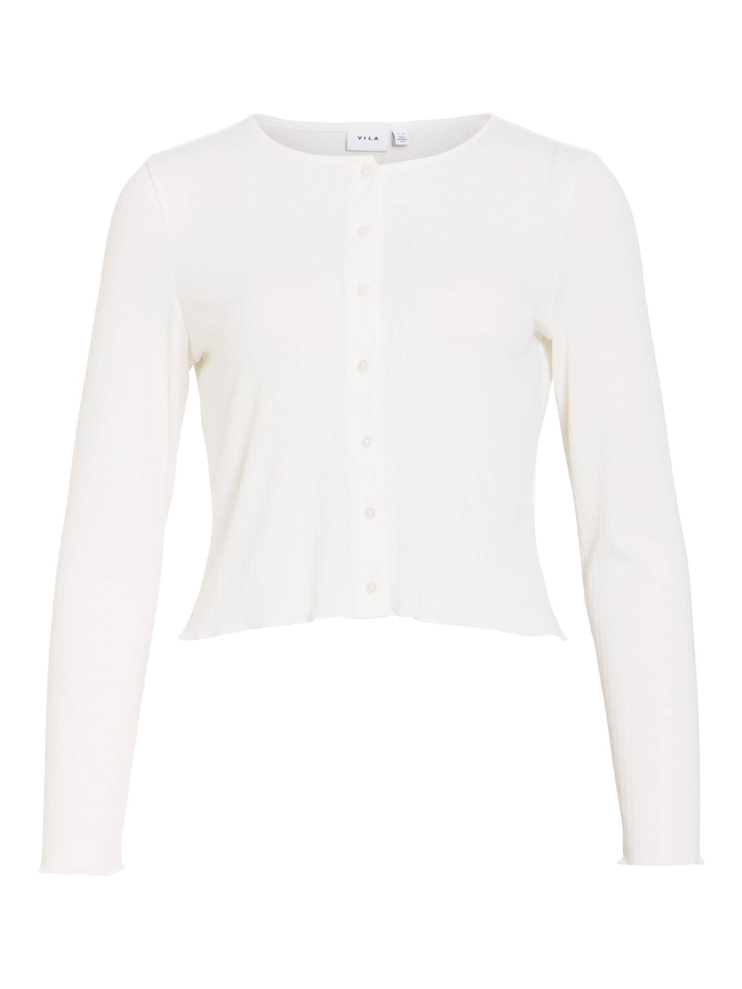 Cardigan 'VIMaggie' VILA en blanc : devant