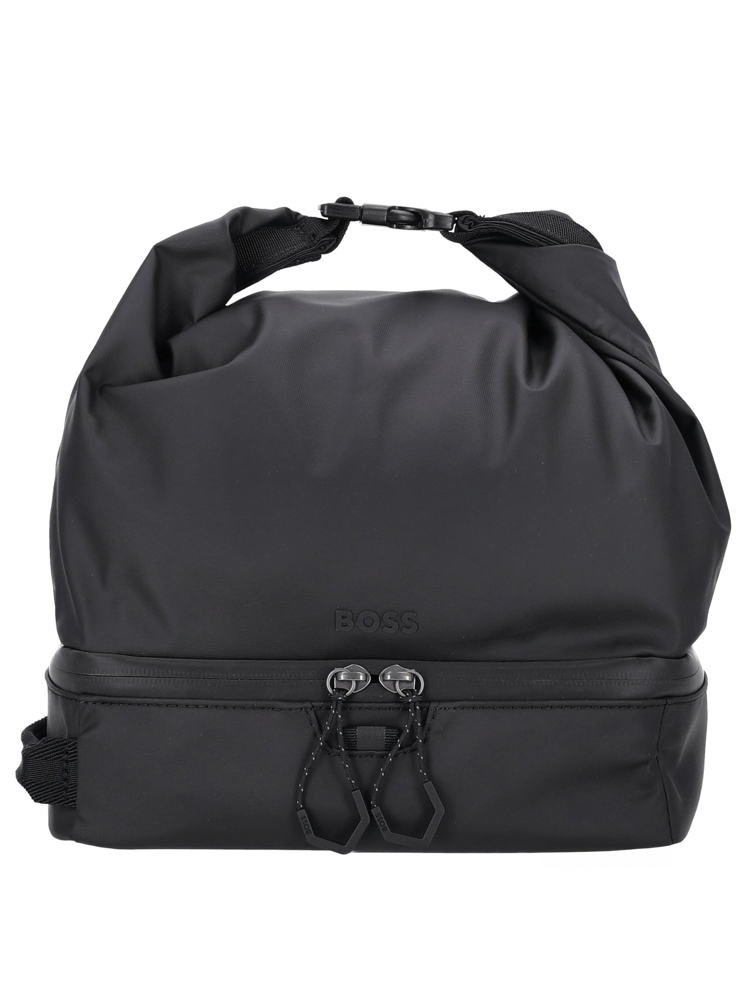 HUGO BOSS Toiletry bag in Black: front