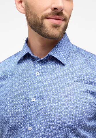 ETERNA Slim fit Button Up Shirt in Blue