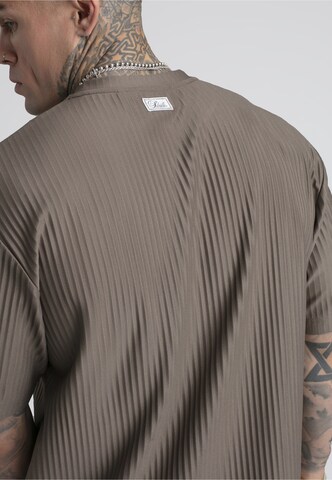 SikSilk - Camisa em castanho
