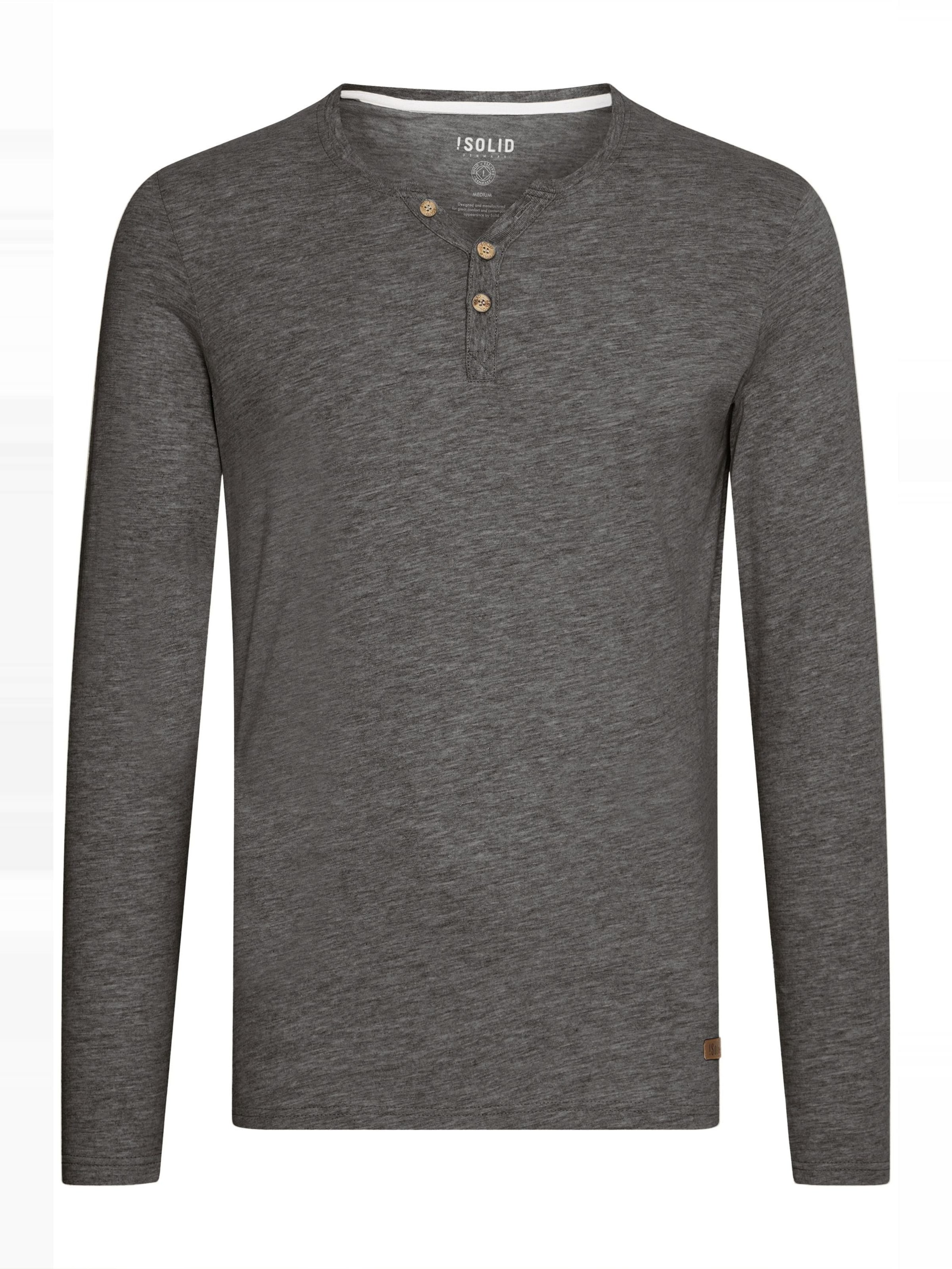 Felpa 'Volko' di !Solid in grigio: frontale