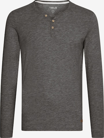 !Solid Rundhalsshirt 'Volko' in Grau: Vorderseite