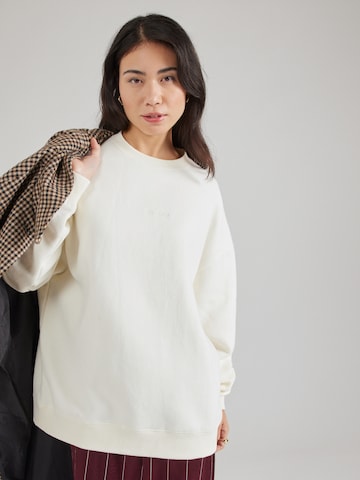 OH APRIL Mikina 'Good Karma' – bílá