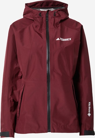 ADIDAS TERREX Performance Jacket 'Xperior' in Red: front