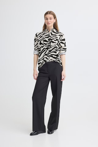 ICHI - Blusa 'LINNO' em bege