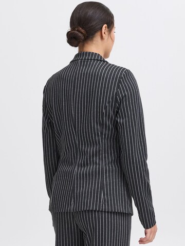 Blazer ' IXKATE PINSTRIPED BL ' di ICHI in grigio