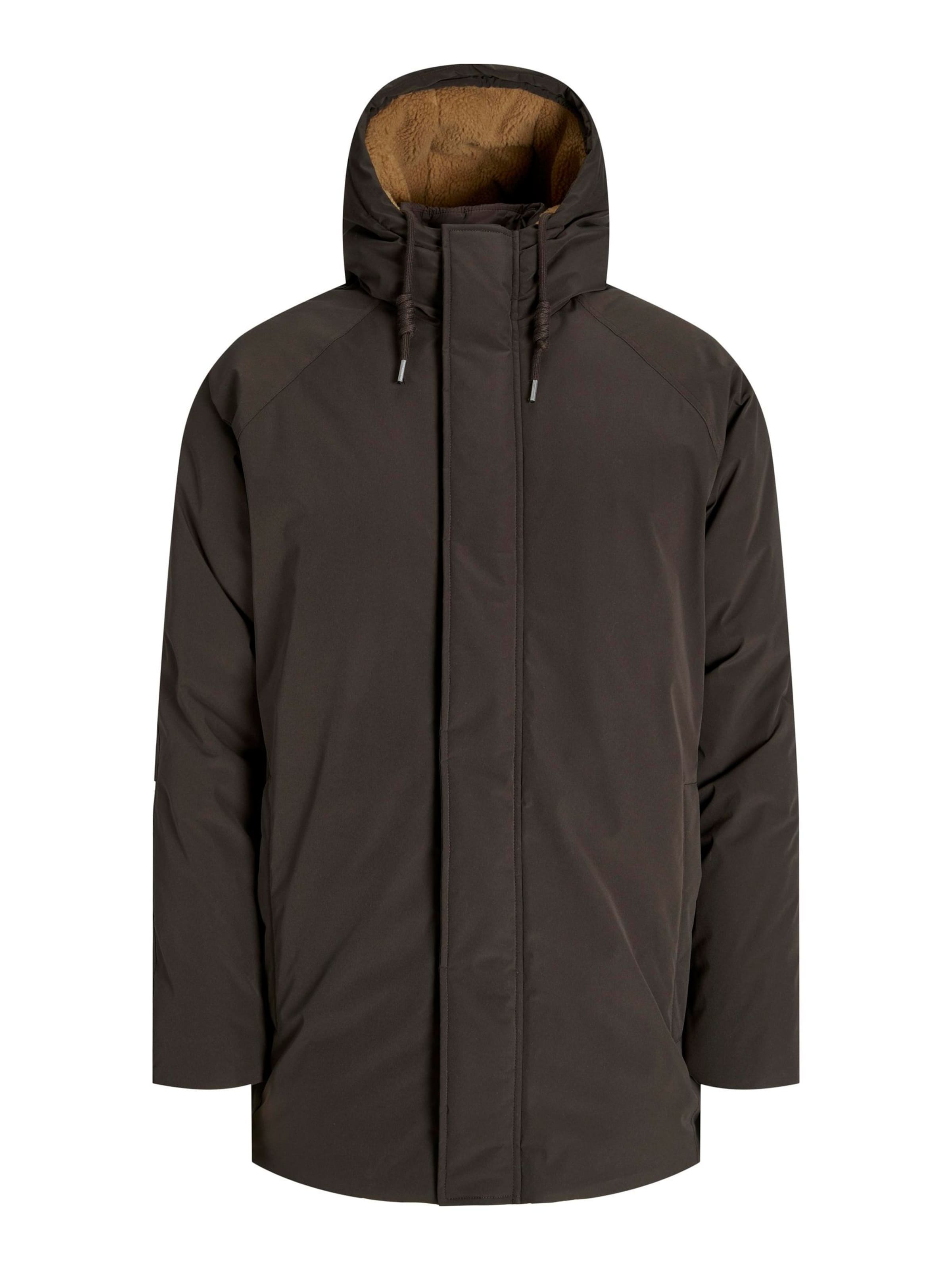 JACK & JONES Vinterparka 'JJEWood' i brun: forside