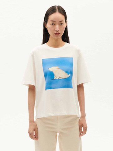Thinking MU T-Shirt 'Lucia' (GOTS) in Weiß: Vorderseite