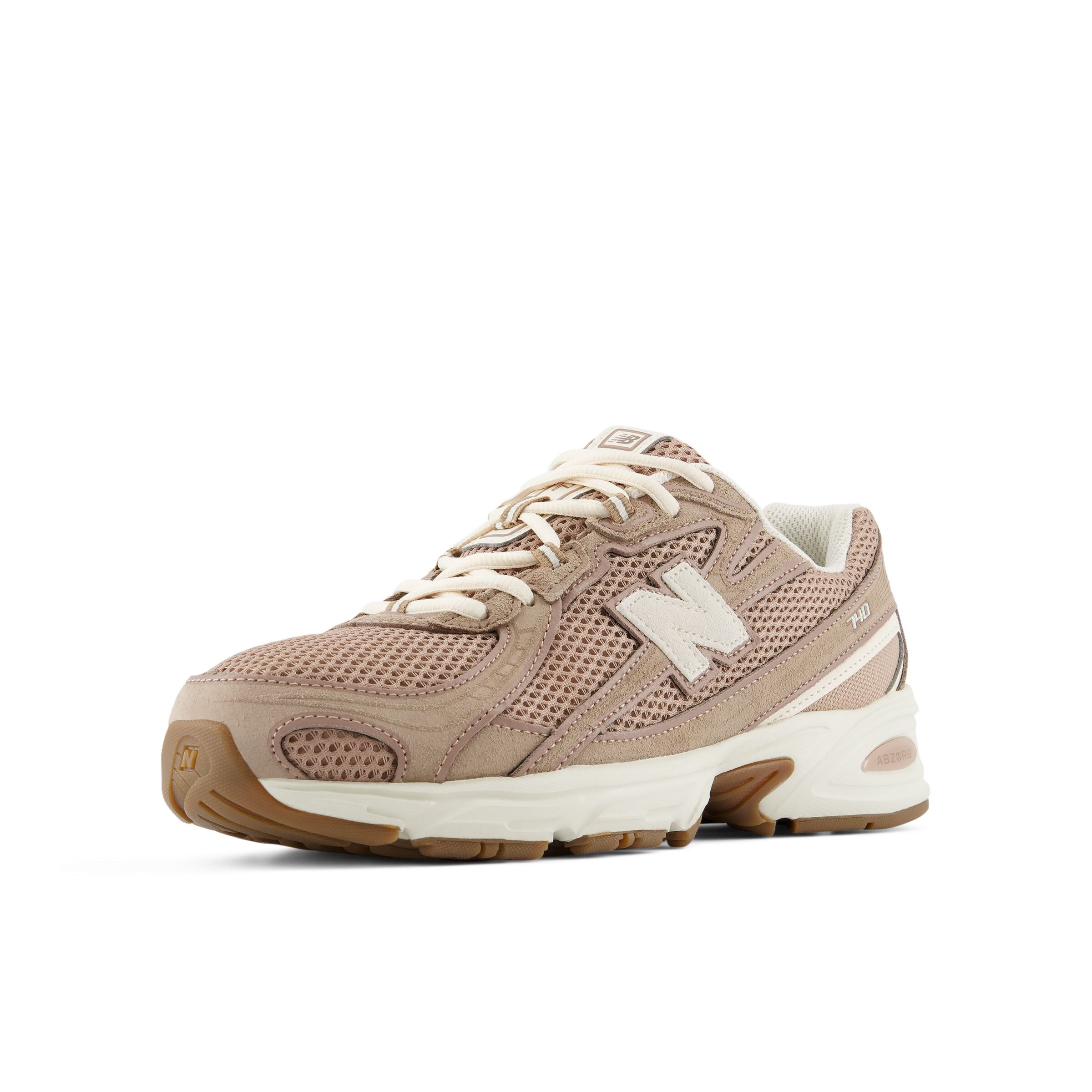 Baskets basses '740' new balance en beige : devant