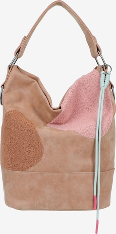 Sac bandoulière 'Olga Limited Happy Flocked Jive' Fritzi aus Preußen en beige : devant