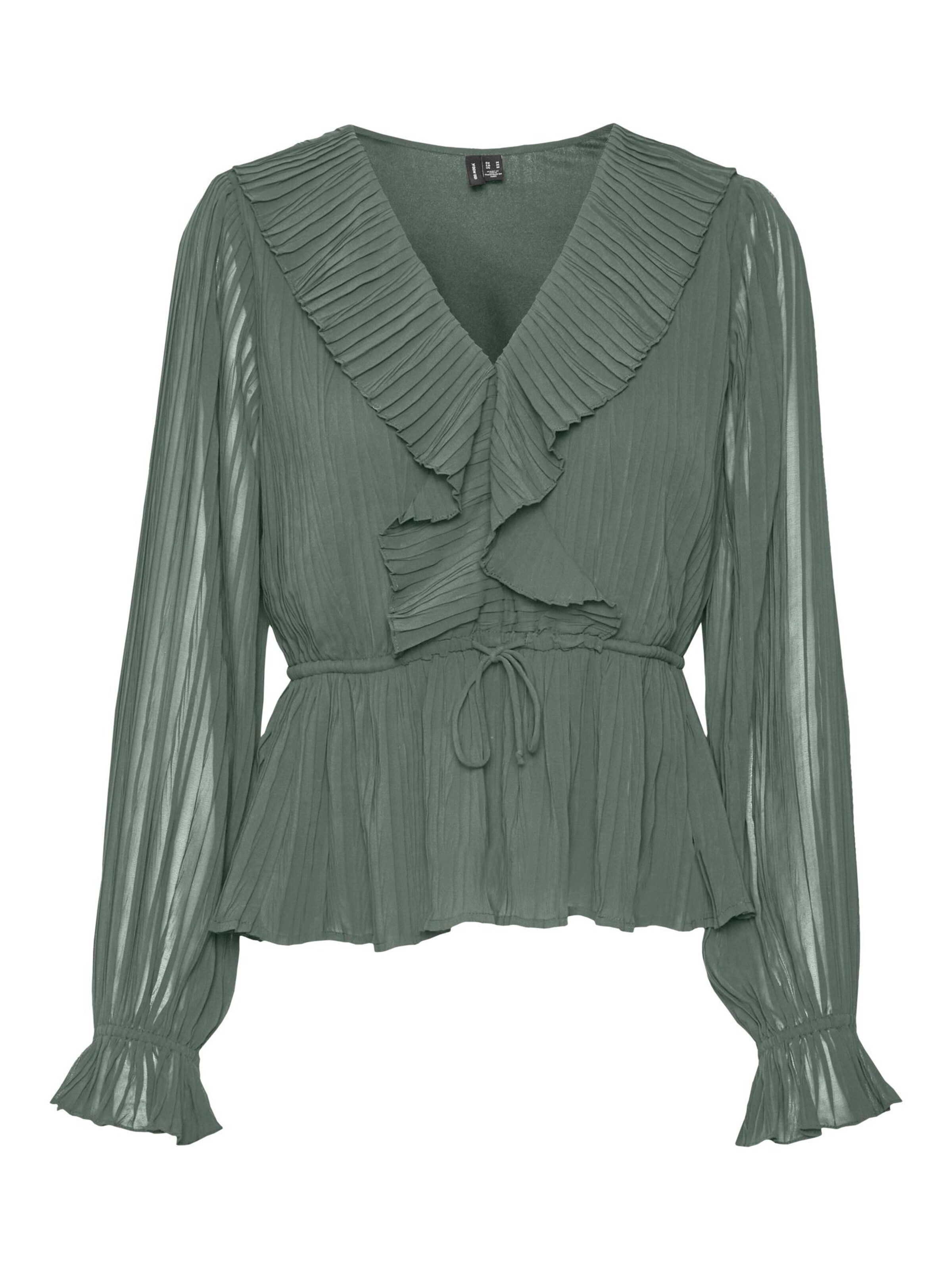 VERO MODA - Blusa 'VMDora' en verde: frente