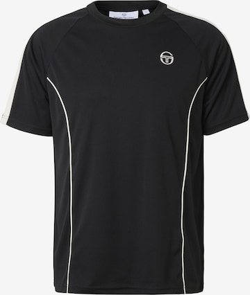 Sergio Tacchini - Camisa 'Egeo' em preto: frente